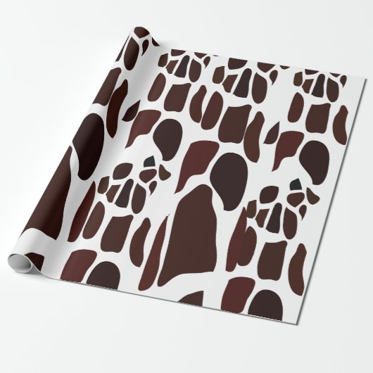 Giraffe Skin Pattern Cadeaupapier (Uitgerold)