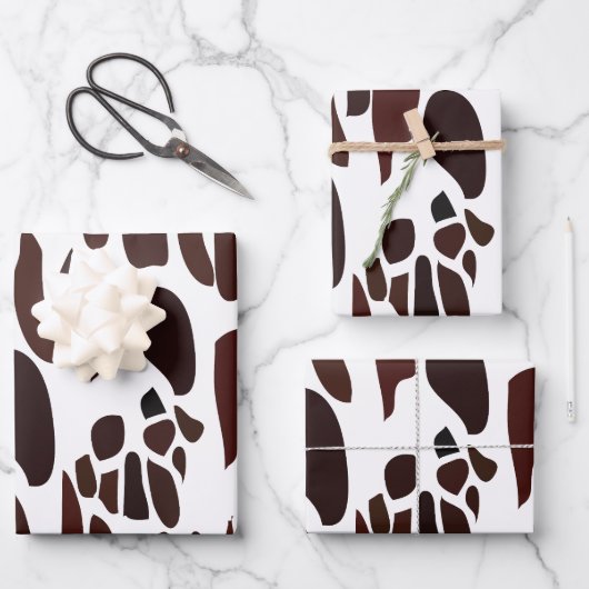Giraffe Skin Pattern Inpakpapier Vel (Voorkant)