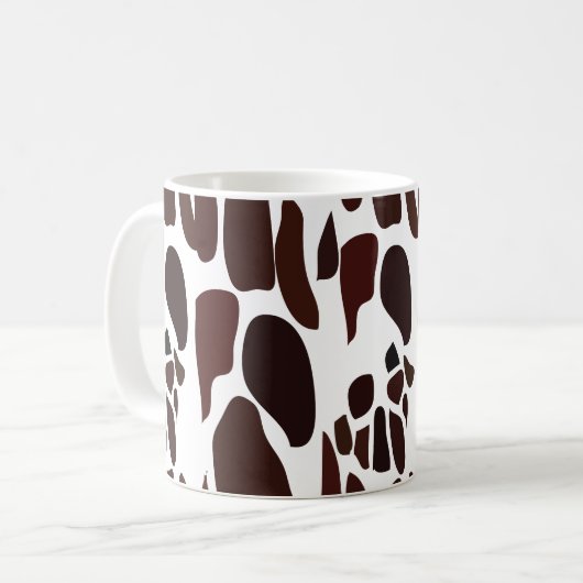 Giraffe Skin Pattern Koffiemok (Voorkant links)