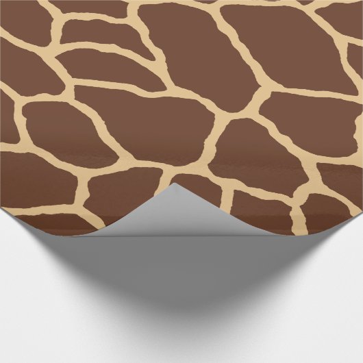 Giraffe Skin Pattern Print Wrapping Paper Cadeaupapier (Hoek)