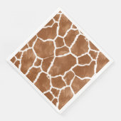 Giraffe Skin Pattern Saddle Brown ID1152 Servet (Hoek)