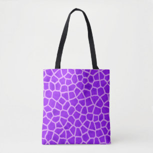 Giraffe Skin Texture Paars Color Pattern Draagtas