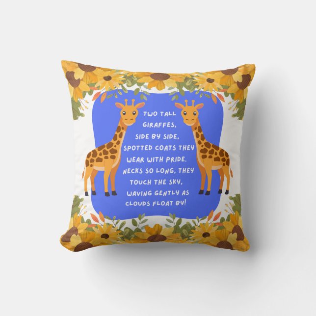 Giraffe Sky Dreams Kussen (Voorkant)