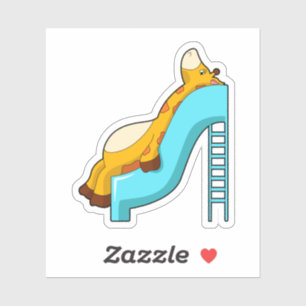 Giraffe Slide Sticker