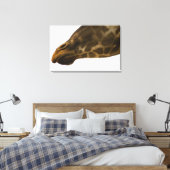 Giraffe, sluiten canvas afdruk (Insitu (Slaapkamer))