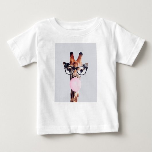 Giraffe soufflant Bubble gomme T-shirt enfant (Devant)
