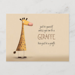 Giraffe - Soyez vous-même Carte Postale