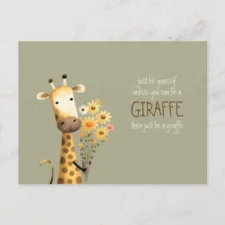Giraffe - Soyez vous-même drôle Carte Postale