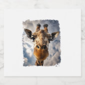 Giraffe Sparkling Wijnetiket (Enkel label)