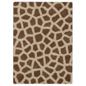 Giraffe Spot Animal Monogram Initiaal Klembord (Achterkant)