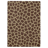 Giraffe Spot Gold Glitter Foto afdrukken Klembord (Achterkant)