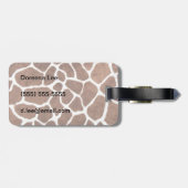 Giraffe spots bagagelabel (Achterkant horizontaal)