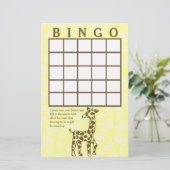 Giraffe Spots Carte de Bingo Jaune (Debout devant)