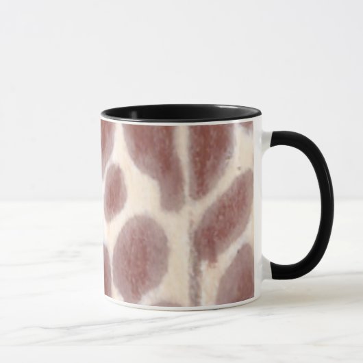Giraffe Spots Pattern Aangepaste Mokken (Rechts)