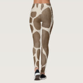 Giraffe Spots Print Pattern Leggings (Achterkant)