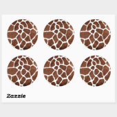 Giraffe spots ronde sticker (Vel)