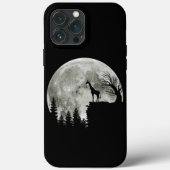 Giraffe staande op berg maanlicht Halloween Case-Mate iPhone Case (Achterkant)