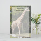 Giraffe Stationery Briefpapier (Staand voorkant)