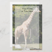 Giraffe Stationery Briefpapier (Voorkant / Achterkant)