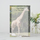 Giraffe Stationery Briefpapier (Staand voorkant)