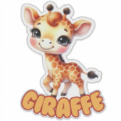 GIRAFFE - STICKER DE NURSERY (Devant)