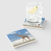 Giraffe Stone Onderzetter (Zijkant)