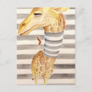 Giraffe Stripes Briefkaart