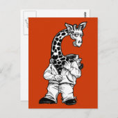 Giraffe-Suit Briefkaart (Voorkant / Achterkant)