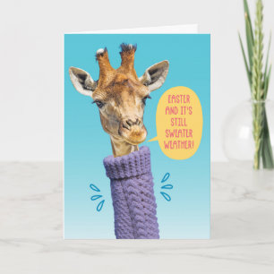 Giraffe-Sweater Weather beter dan OrEaster Kaart