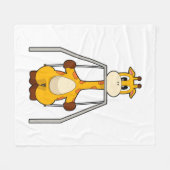 Giraffe Swing Fleece Deken (Voorkant (Horizontaal))