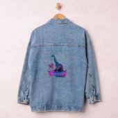Giraffe Synthwave Vaporwave Art Denim Jacket (Hangar)