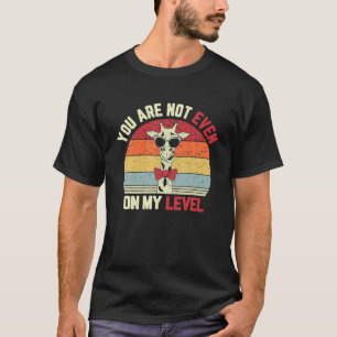 Giraffe T niet op mijn niveau Giraffe Lover T-shirt