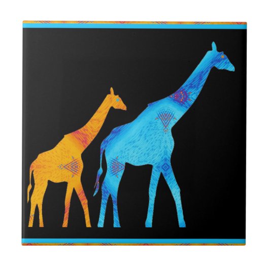 Giraffe Tegeltje (Voorkant)