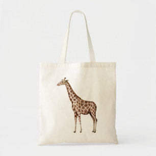 Giraffe tekenfilm tote bag