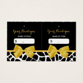 Giraffe tendance Imprimer Boutique Bow Jaune Hang  (Devant)