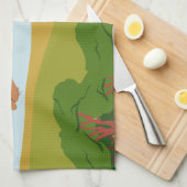 Giraffe Theedoek (Quarter Fold)