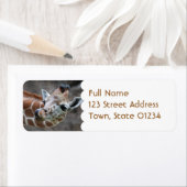Giraffe Tong Mailing Label (Insitu)