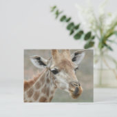 Giraffe Tongue Briefkaart (Staand voorkant)