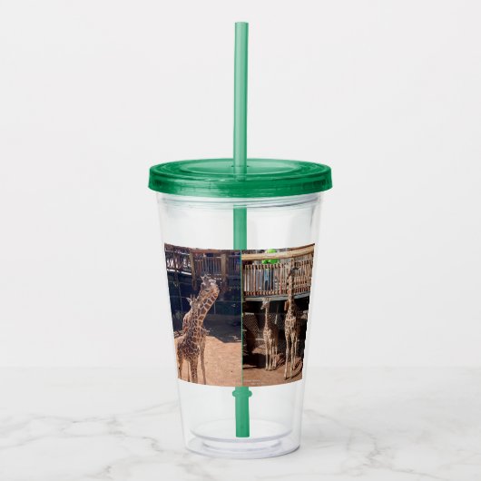 Giraffe Tumbler Acryl Drinkbeker (Voorkant)