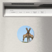 Giraffe Twins Magnet Magneet (Insitu (Vaatwasser))