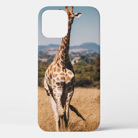 GIRAFFE UITGESCHAKELD MET BROWN GRASS Case-Mate iPhone CASE (Achterkant)