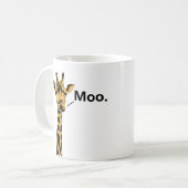 Giraffe Vache drôle Mug (Devant gauche)