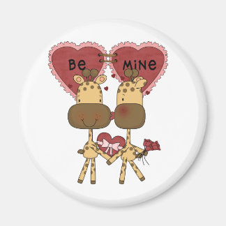 Giraffe Valentijn Love T-shirts en Gifts Magneet
