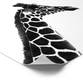 Giraffe van Charcoal Sketch Poster (Hoek)