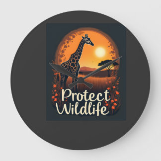 Giraffe van de Savannah Tank Top Grote Klok