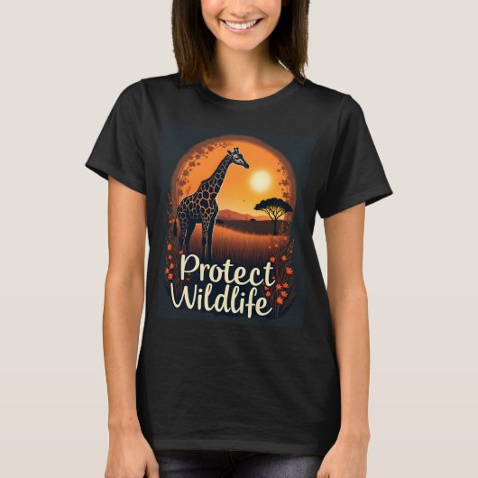 Giraffe van de savanne tanktop (Voorkant)