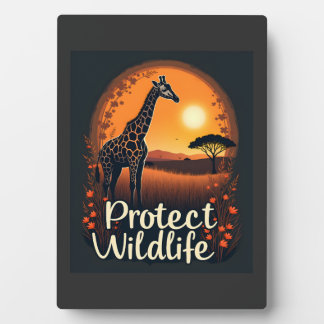 Giraffe van de savanne tanktop fotoplaat