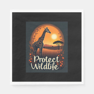Giraffe van de Savanne Tanktop Servet
