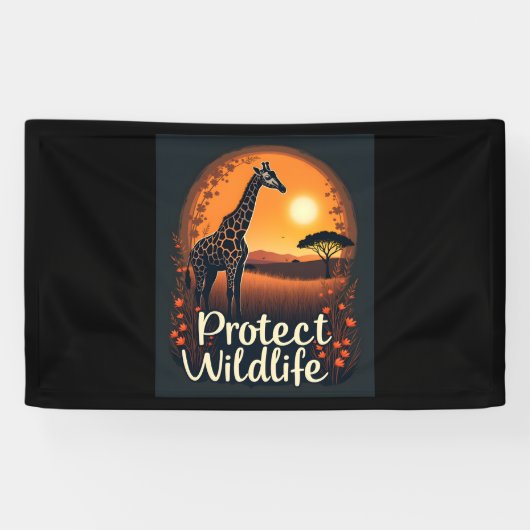 Giraffe van de Savanne Tanktop Spandoek (Horizontaal)