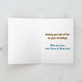 Giraffe van kind Schattige Happy Birthday Kaart (Binnen)